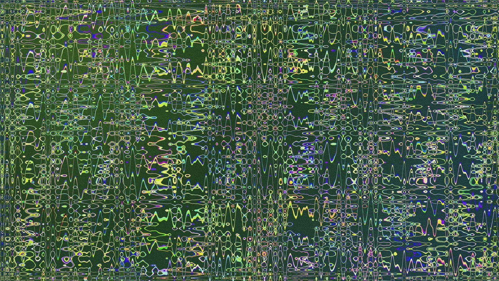 Abstract green and yellow pattern.