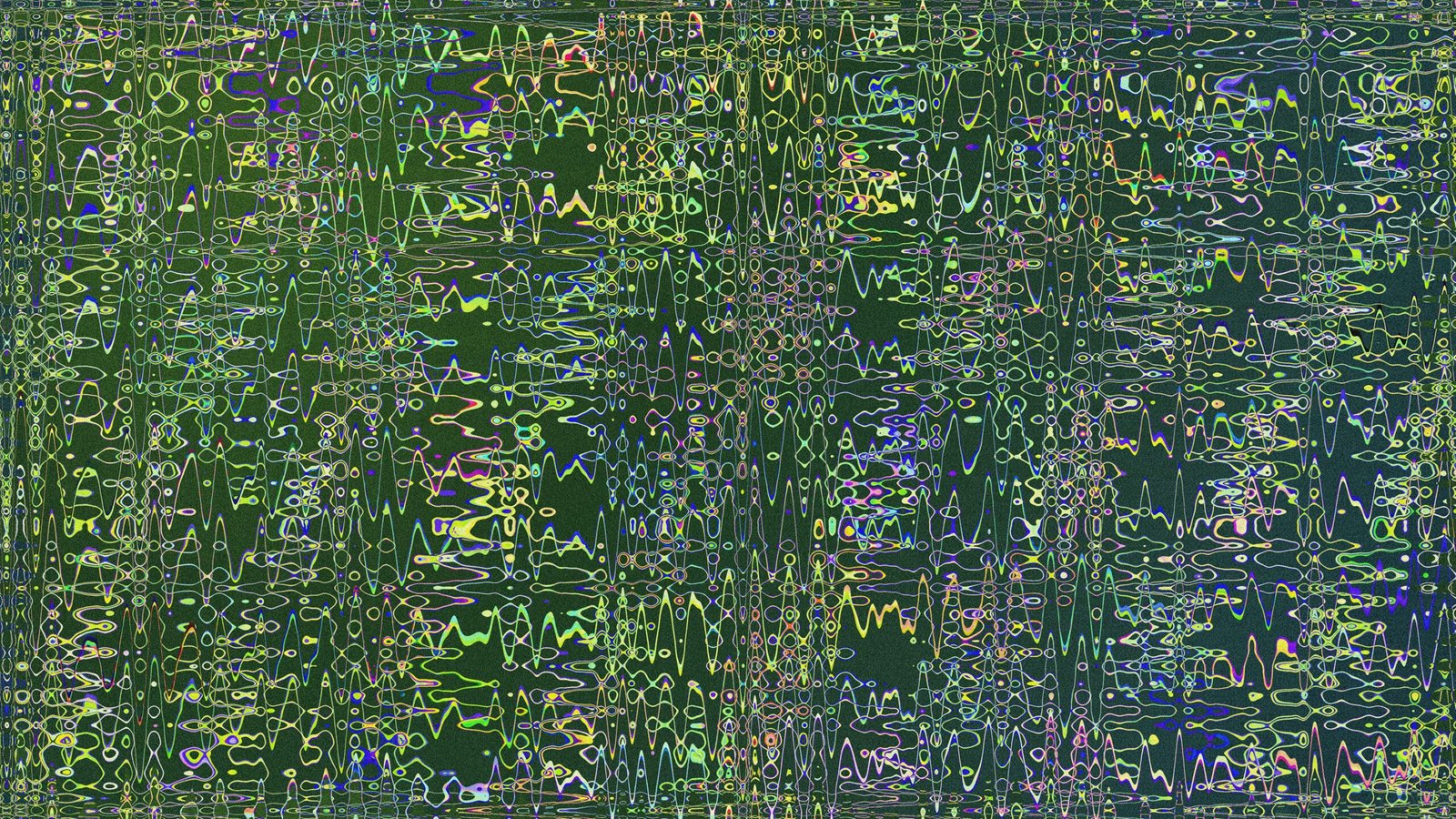 Abstract green and yellow pattern.